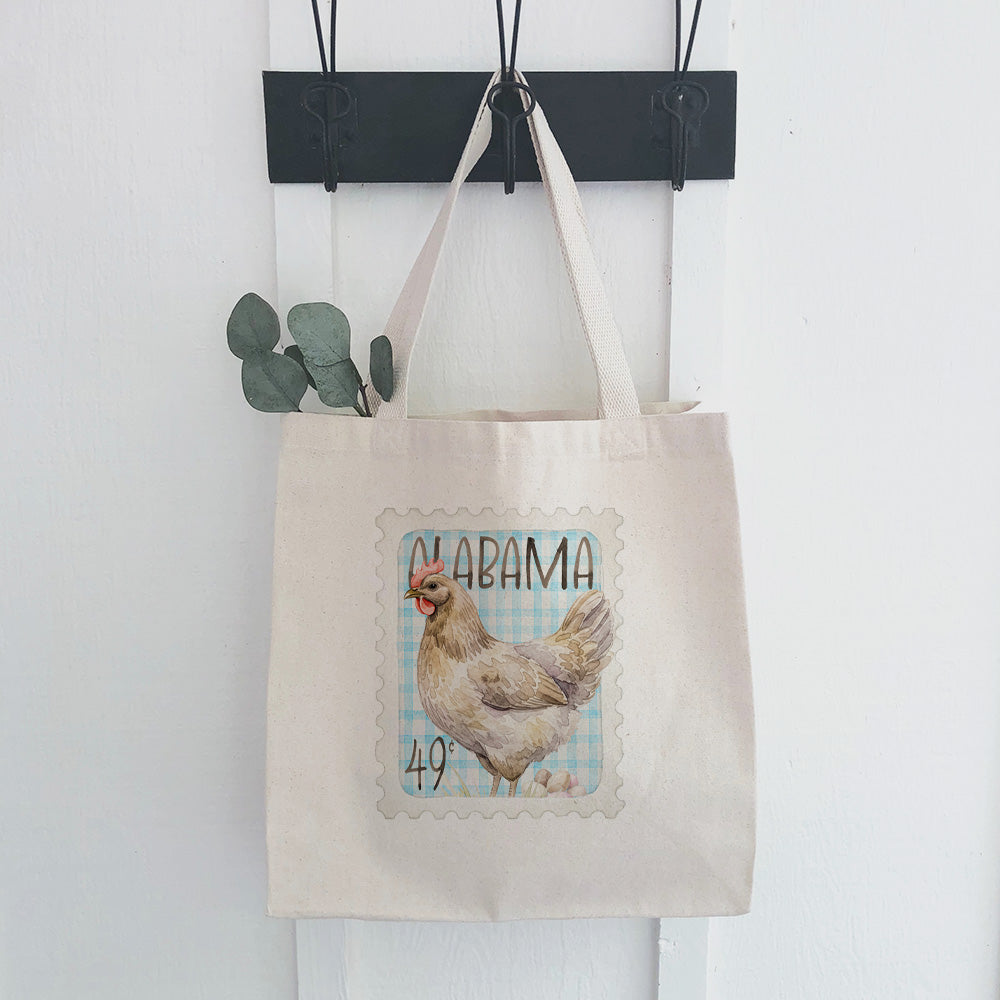 Hen Stamp - Custom Canvas Tote Bag