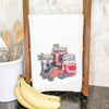 Jams Jars and Berries - Cotton Tea Towel