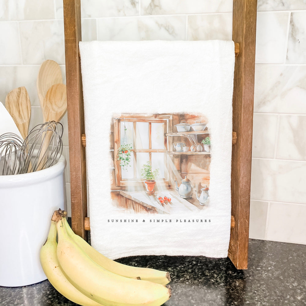 Sunshine and Simple Pleasures - Cotton Tea Towel