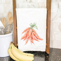 Watercolor Tied Carrots - Cotton Tea Towel
