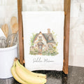 Spring Cottage - Custom Cotton Tea Towel