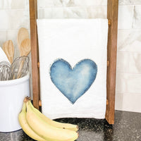 Denim Heart - Valentine's Day Cotton Tea Towel