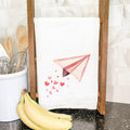 Paper Airplane - Valentine's Day Cotton Tea Towel