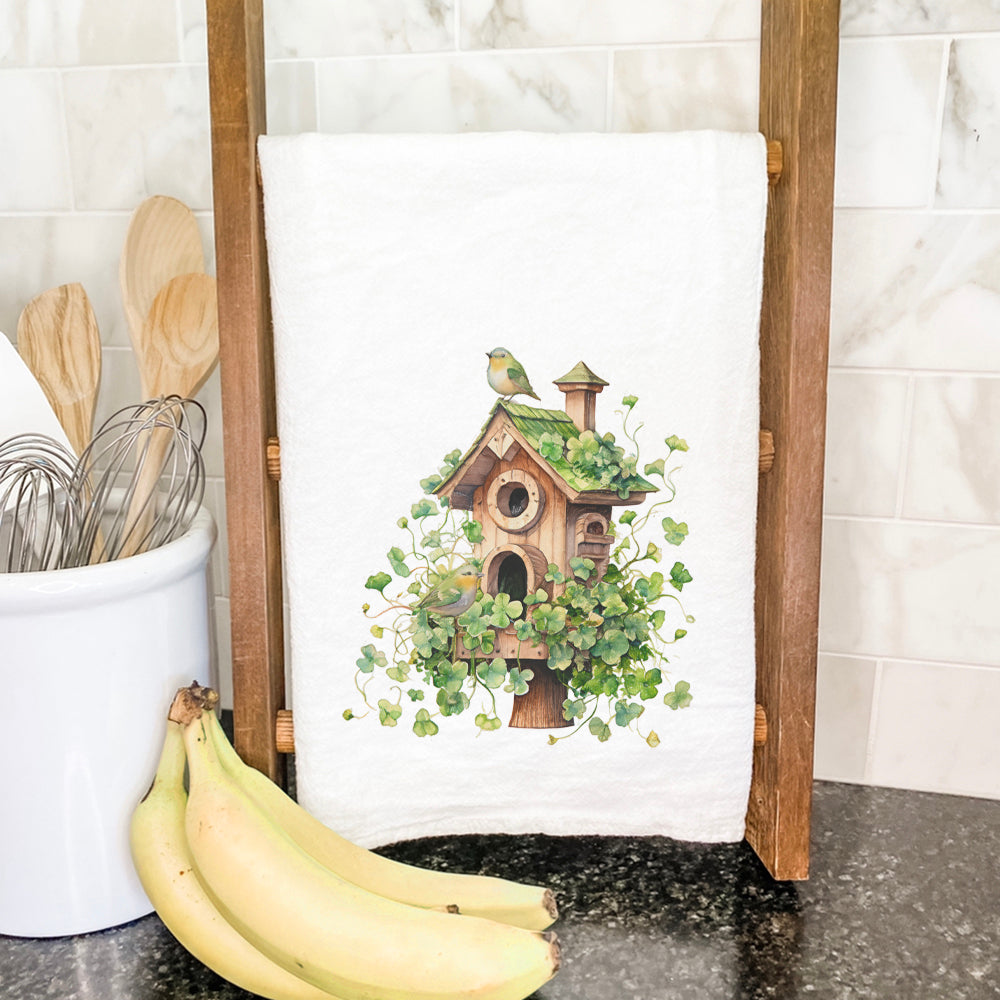 Clover Bird House - St. Patrick's Day Cotton Tea Towel