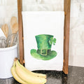 Leprechaun Hat with Shamrock - St. Patrick's Day  Tea Towel