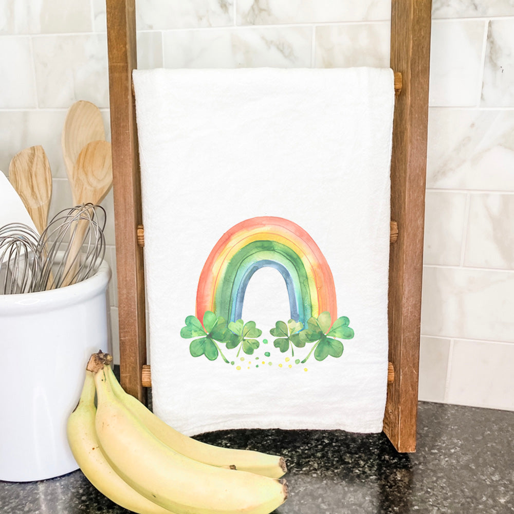 Lucky Rainbow - St. Patrick's Day Cotton Tea Towel