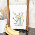 Chicks Watering Can Bouquet - Easter Cotton Tea Towel
