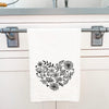 Heart of Flowers - Cotton Tea Towel