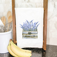 Lavender Basket - Cotton Tea Towel