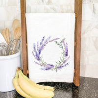 Lavender Wreath - Cotton Tea Towel