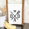 Dad Spatula and Fork - Cotton Tea Towel