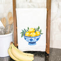 Blue Bowl of Lemons - Summer Cotton Tea Towel