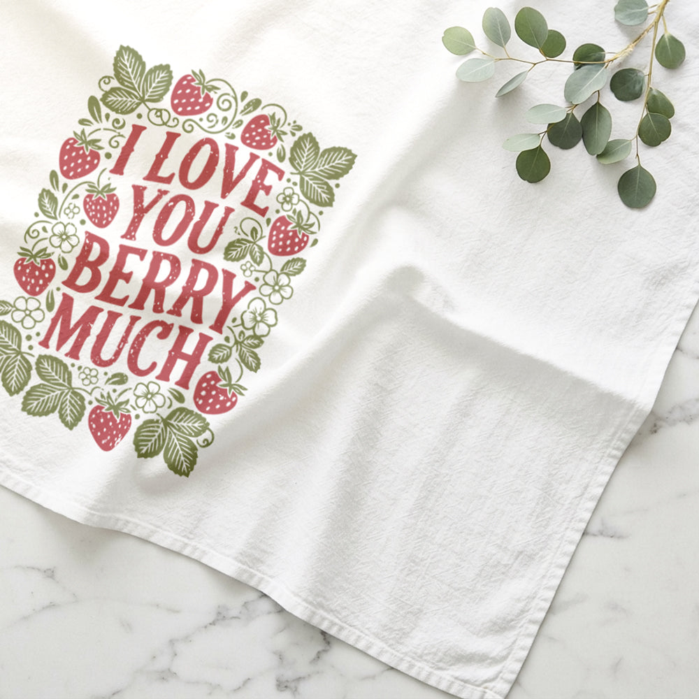 I Love You Berry Much - Cotton Tea Towel
