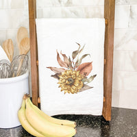 Dried Harvest Flowers - Cotton Tea Towel