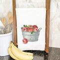Bucket of Red Apples - Cotton Tea Towel
