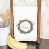 Blessings Wreath - Cotton Tea Towel