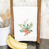 Holly Bundle with Bow - Cotton Tea Towel