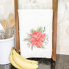 Poinsettia Flower - Cotton Tea Towel