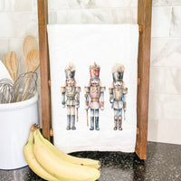 Three Nutcrackers - Cotton Tea Towel