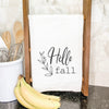 Hello Fall (sprig) - Cotton Tea Towel