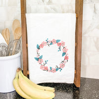 Cherry Blossom Wreath - Cotton Tea Towel