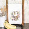 Duckling in Flower Basket - Cotton Tea Towel