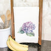 Watercolor Hydrangea - Cotton Tea Towel