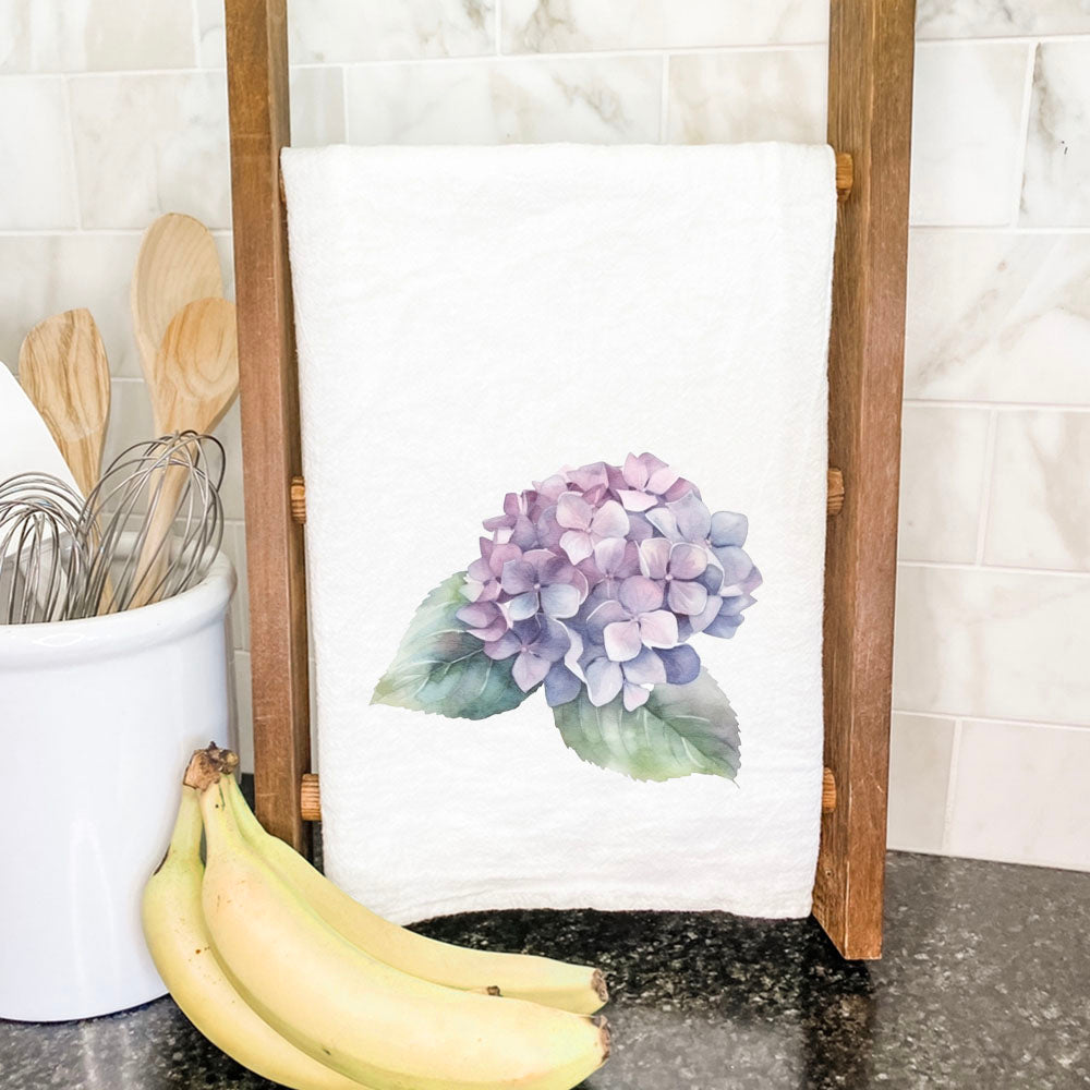 Watercolor Hydrangea - Cotton Tea Towel