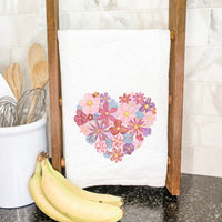 Floral Heart - Cotton Tea Towel