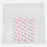 Pink Watercolor Hearts Pattern - Cotton Tea Towel