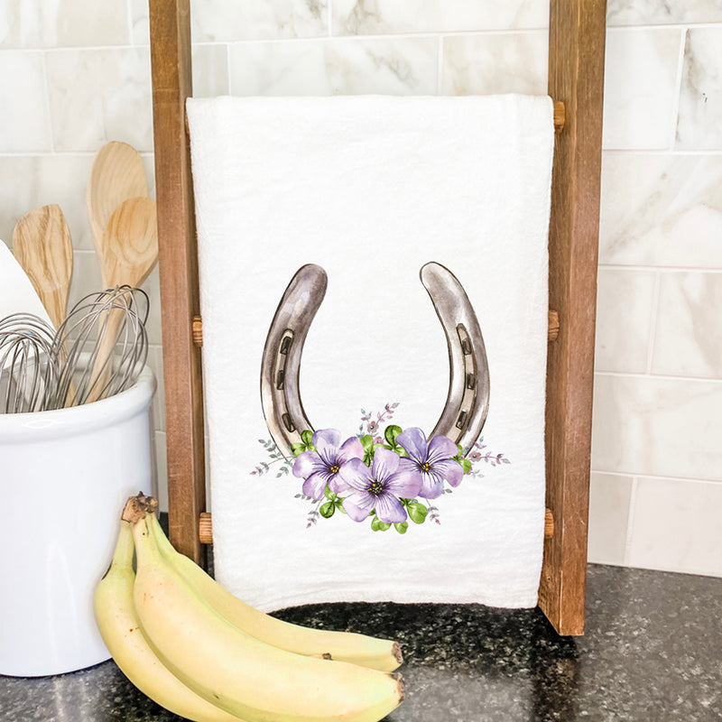 Floral Horseshoe - Cotton Tea Towel