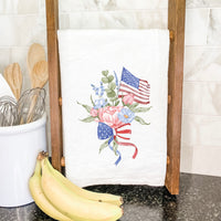 American Flag Bouquet - Cotton Tea Towel