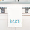 Life is Better at the Lake (Script Overlay) - Cotton Tea Towel