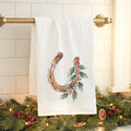 Horseshoe with Holly - Cotton Tea Towel