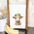 Lamb with Green Hat - St. Patrick's Day Cotton Tea Towel