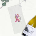Floral State - Custom Canvas Wine Bag