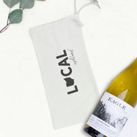 Local State and City - Custom Canvas Wine Bag
