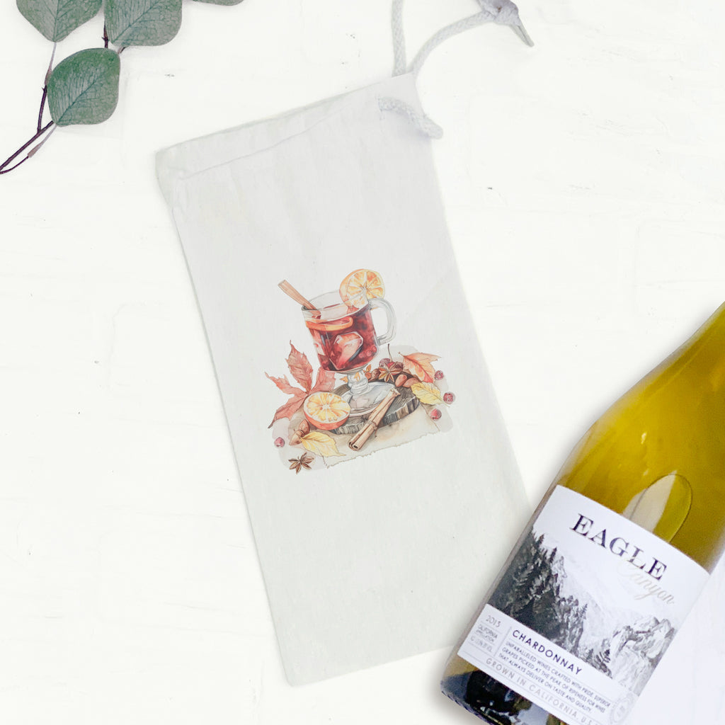 Mulled Wine - Customizable Canvas Wine Bag