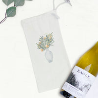 Citrus Vase - Canvas Wine Bag