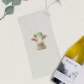 Lamb with Green Hat - St. Patrick's Day Canvas Wine Bag