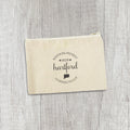 Circle Est, City, State - Custom Canvas Zipper Pouch