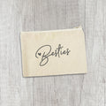 Besties - Canvas Zipper Pouch