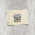 Lavender Basket - Canvas Zipper Pouch