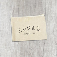 Local City, State - Custom Canvas Zipper Pouch