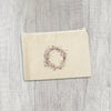 Purple Spring Wreath - Canvas Zipper Pouch