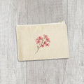 Cherry Blossom Stem - Canvas Zipper Pouch