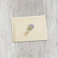 Purple Bouquet - Canvas Zipper Pouch