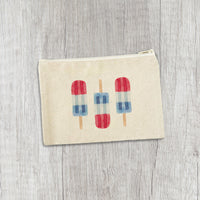 Patriotic Pops - Canvas Zipper Pouch