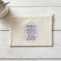 Mothers Hold Hands - Canvas Zipper Pouch