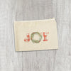 Plaid Joy Wreath - Canvas Zipper Pouch